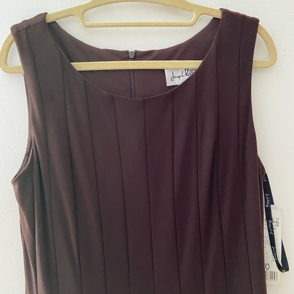 Chocolate brown midi dress - Picture 2 of 4